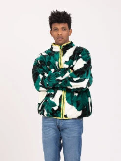 HUF Giacca Sherpa Sativa Floral Natural