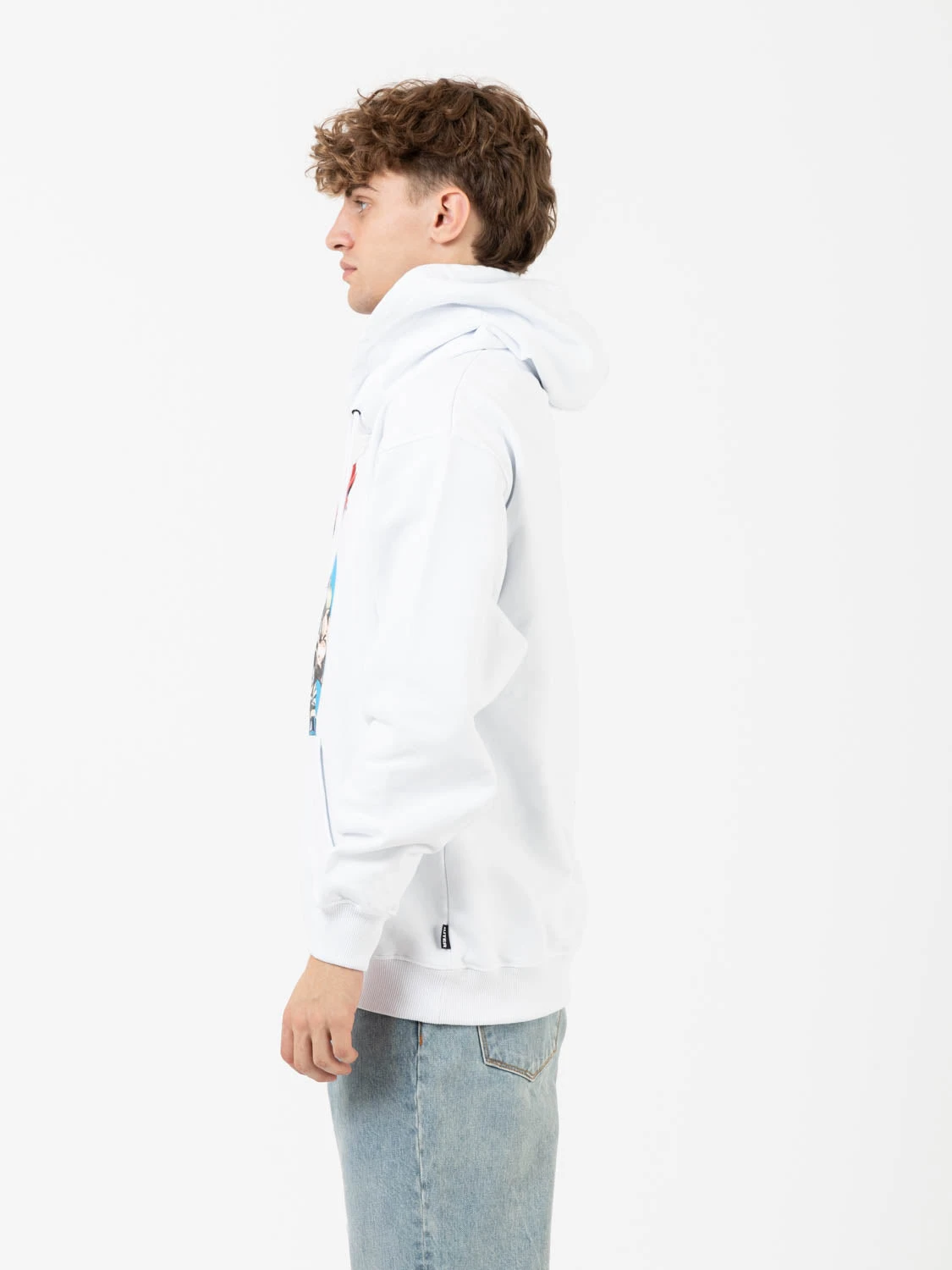 Felpa Hoodie Ranxiuter Screen Printed White 4 Felpa Hoodie Ranxiuter Screen Printed White - immagine 2