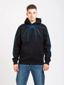 Felpa Widow Hoodie Nero / Bluette