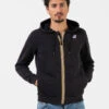 K-Way Felpa Hoodie Arnel Poly Cotton Black Pure Con Zip -Obey Negozio k way felpa hoodie arnel poly cotton black pure con zip1
