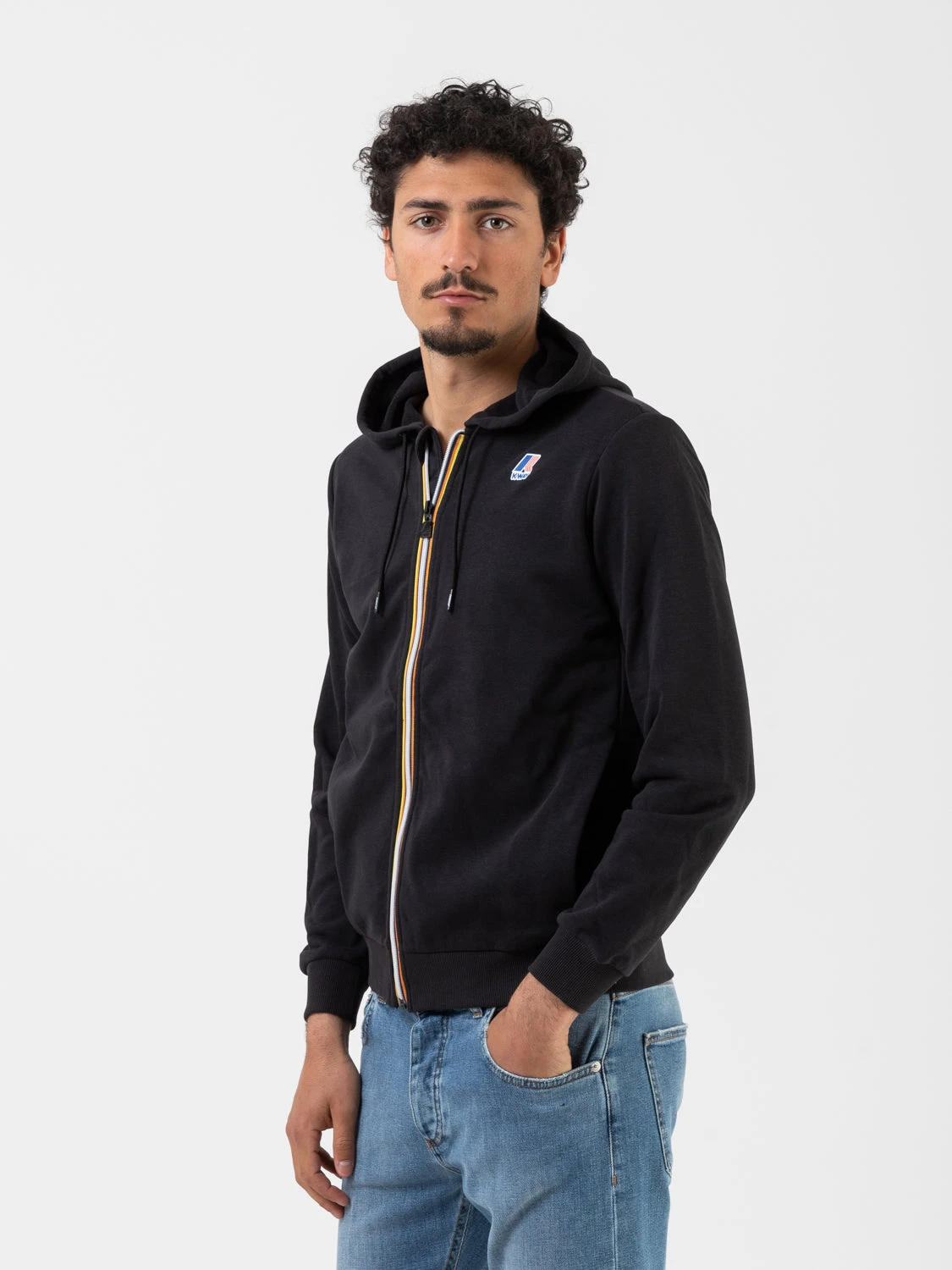 K-Way Felpa Hoodie Arnel Poly Cotton Black Pure Con Zip 5 K-Way Felpa Hoodie Arnel Poly Cotton Black Pure Con Zip - immagine 3