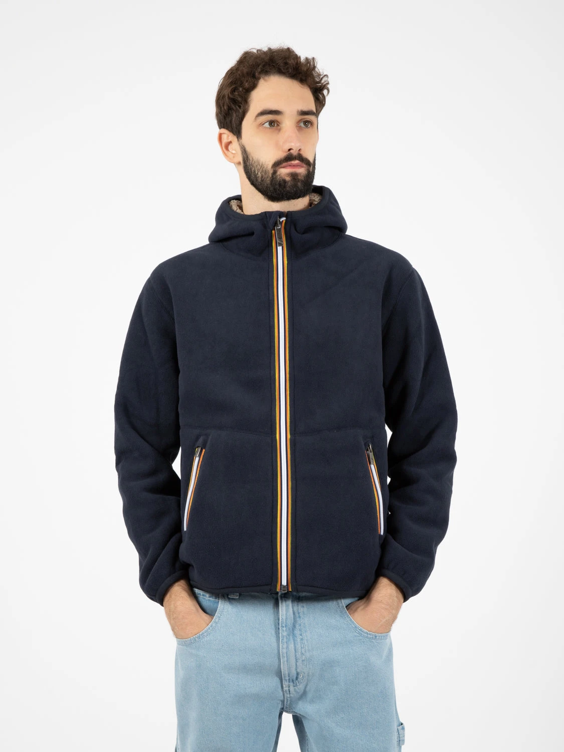 K-Way Jack Sherpa Polar Reversibile Blu / Grigio 3 K-Way Jack Sherpa Polar Reversibile Blu / Grigio