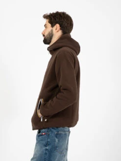 Obey Negozio -Obey Negozio k way jack sherpa polar reversibile brown grey2