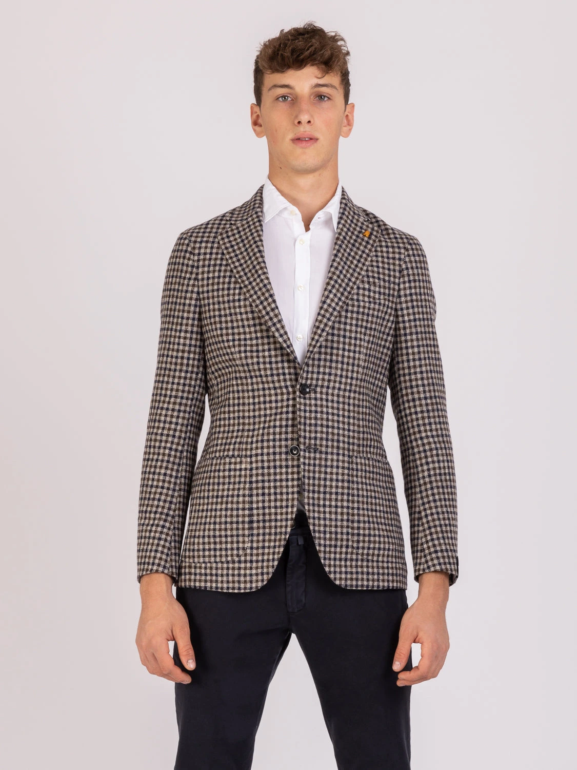 Obey Negozio 52 Obey Negozio -Obey Negozio latorre blazer deco quadretti beige marrone blu1