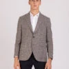 Blazer F74 Micro Pied De Poule Beige / Marrone -Obey Negozio latorre blazer f74 micro pied de poule beige marrone1
