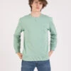 Lee Felpa Plain Crew Granite Green -Obey Negozio lee felpa plain crew granite green1