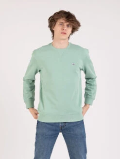 Lee Felpa Plain Crew Granite Green
