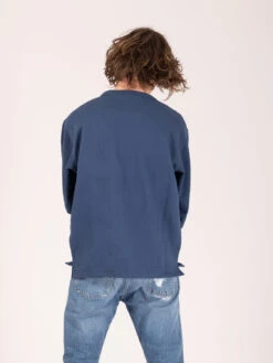 Felpa Girocollo Dark Denim -Obey Negozio levis made crafted felpa girocollo dark denim3