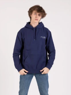 Maison Labiche Felpa Con Cappuccio Out Of Office Blu