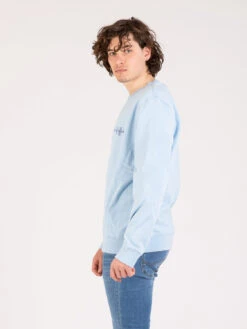 Maison Labiche Felpa Out Of Office Sky Blue -Obey Negozio maison labiche felpa out of office sky blue3