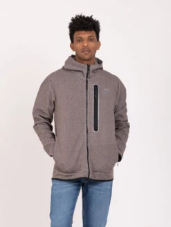 Nike Felpa Tech Fleece Con Cappuccio E Zip Ironstone