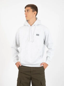 OBEY Felpa Estabilished Works Eyes Hood Fleece Ash Grey
