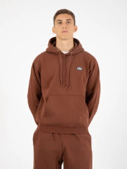 OBEY Felpa Estabilished Works Eyes Hood Fleece Sepia