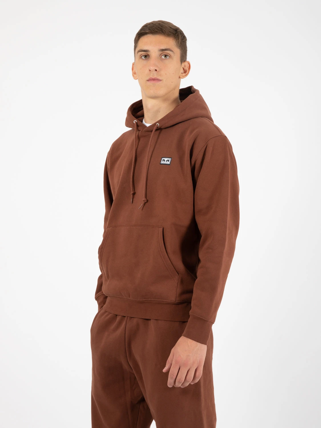 OBEY Felpa Estabilished Works Eyes Hood Fleece Sepia 4 OBEY Felpa Estabilished Works Eyes Hood Fleece Sepia - immagine 2