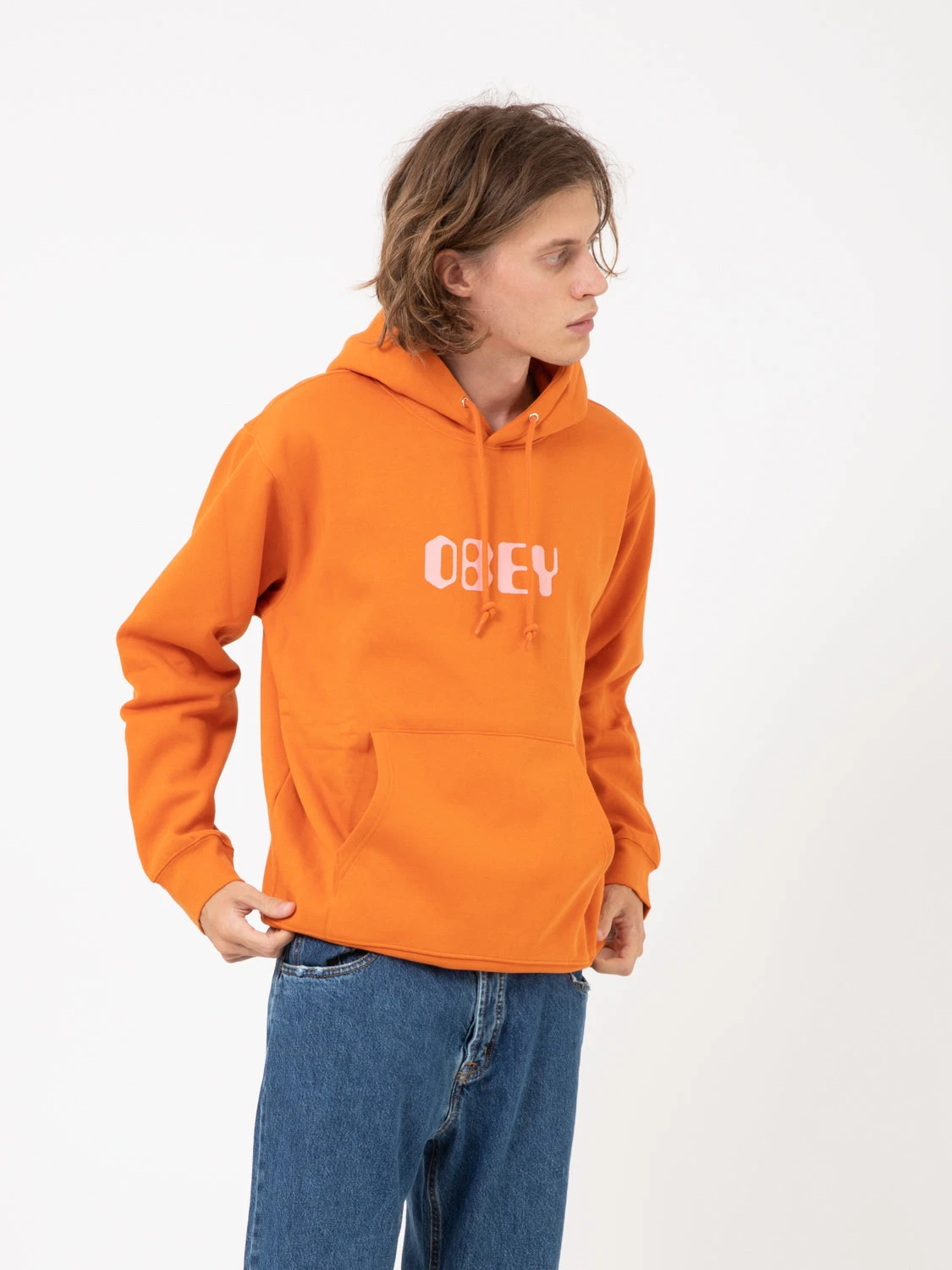 OBEY Felpa Hoodie Grafx Orange 5 OBEY Felpa Hoodie Grafx Orange - immagine 3