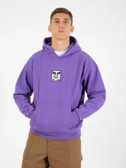 OBEY Felpa Icon Extra Heavy Hood II Fleece Passion Flower