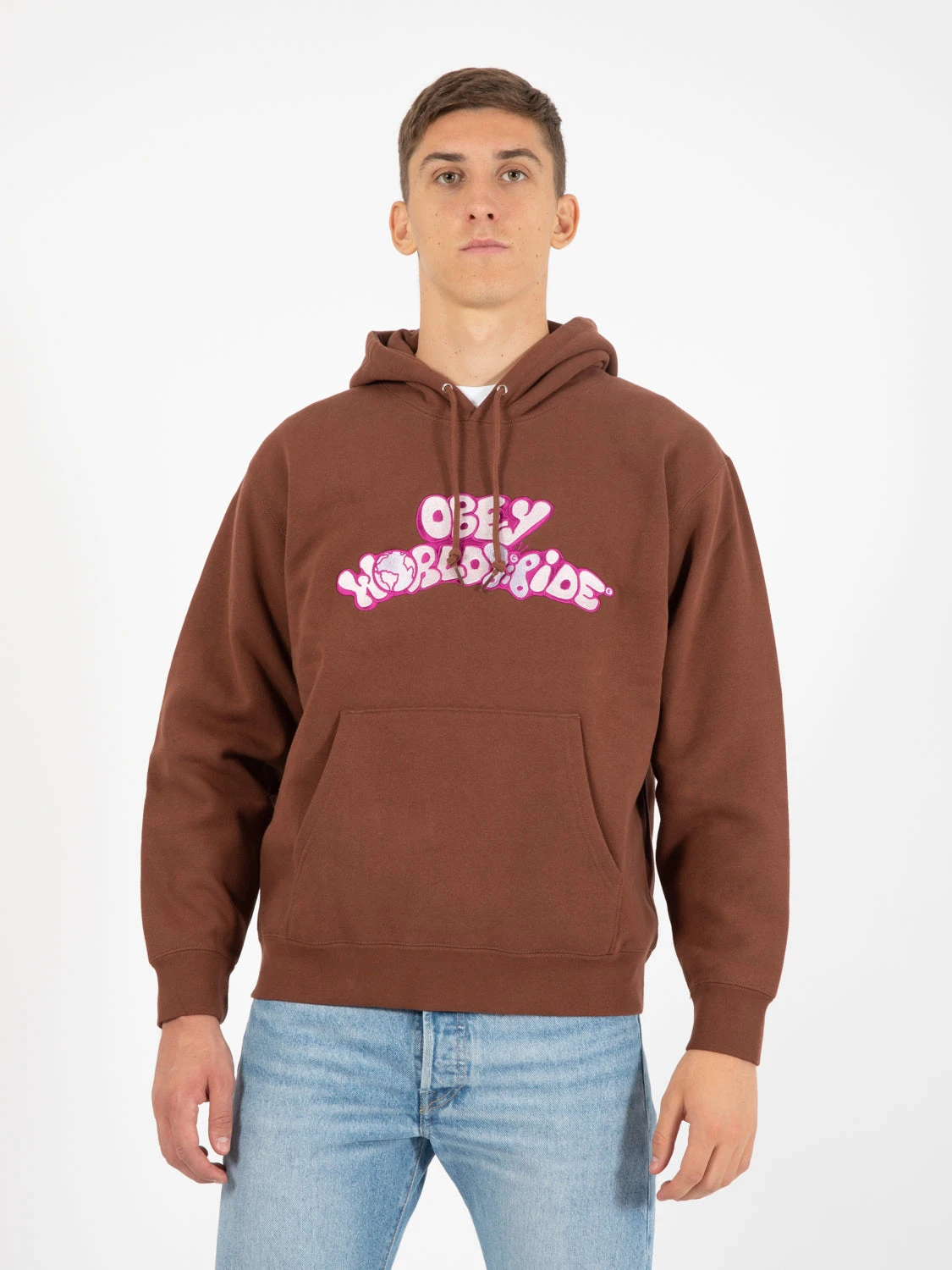 OBEY Felpa Year Hood Sepia 3 OBEY Felpa Year Hood Sepia