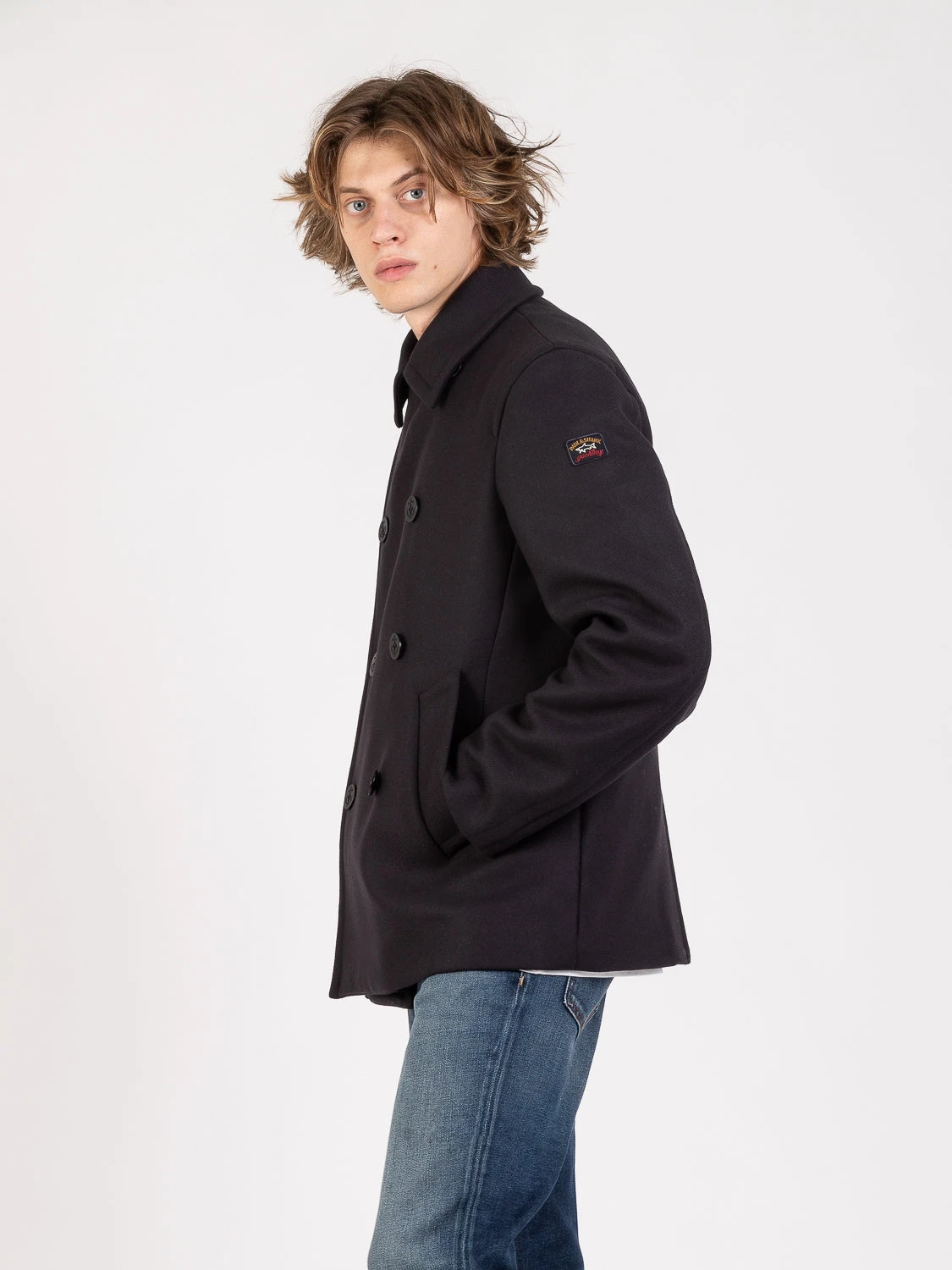 Paul&Shark Cappotto Caban Doppiopetto Blu 4 Paul&Shark Cappotto Caban Doppiopetto Blu - immagine 2