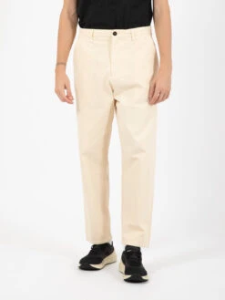 Pantaloni Chino Steven Ecrù