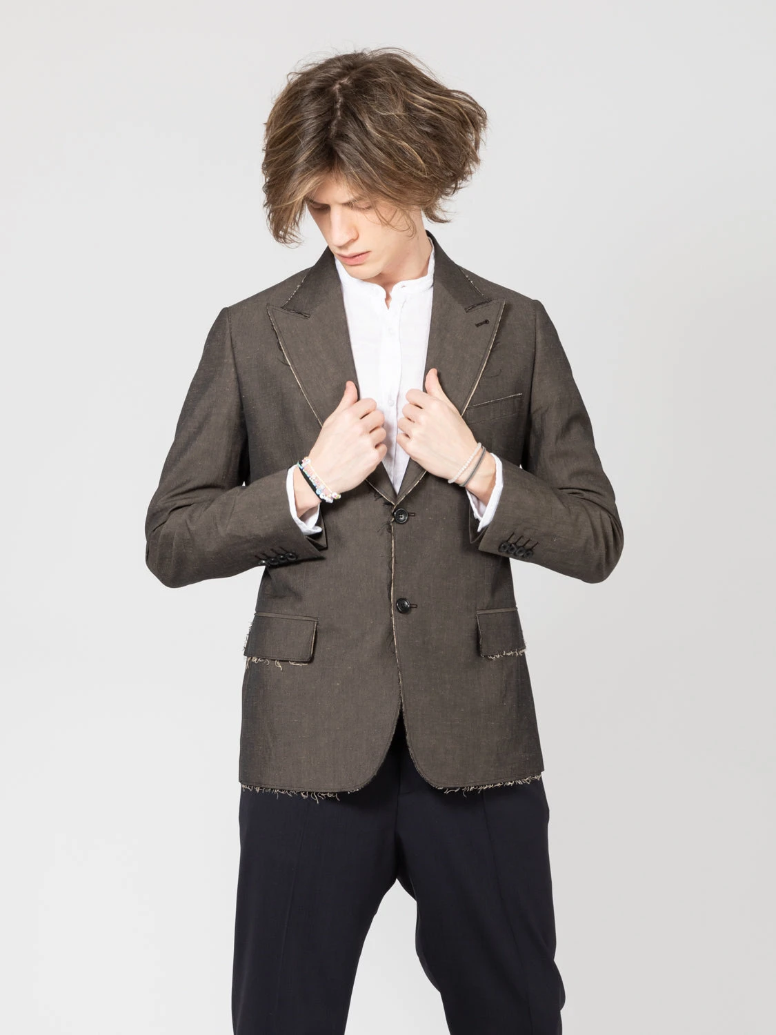 Blazer Taglio Vivo Cacao 3 Blazer Taglio Vivo Cacao