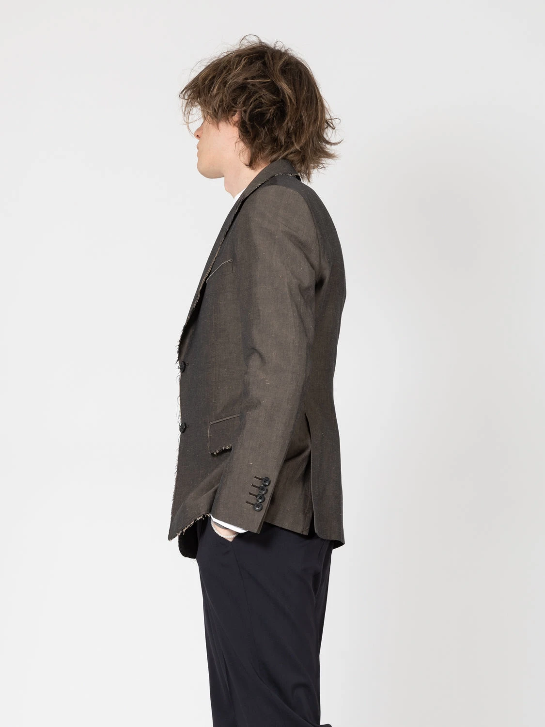 Blazer Taglio Vivo Cacao 4 Blazer Taglio Vivo Cacao - immagine 2