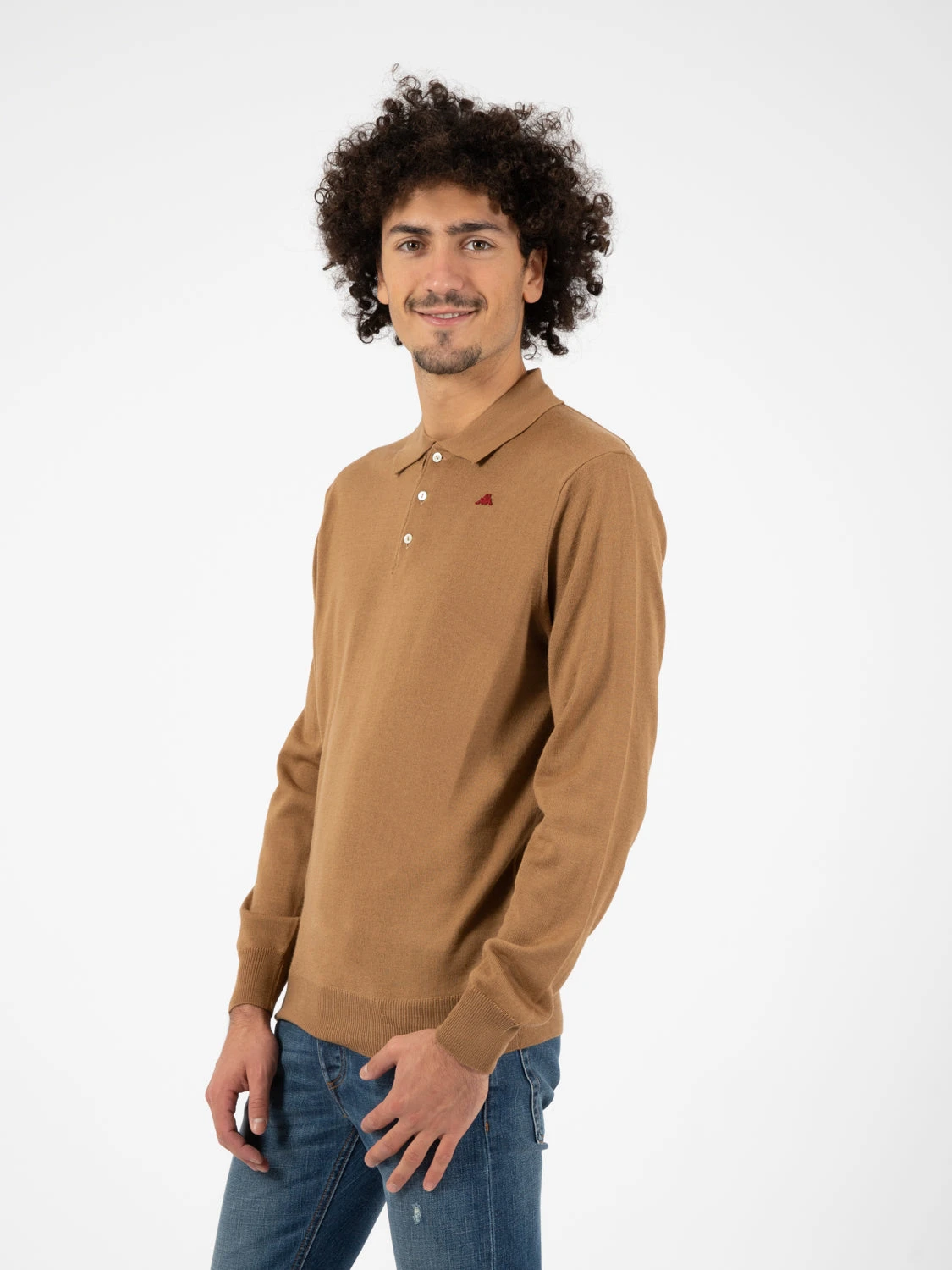 Polo Daimen Marrone Cammello 4 Polo Daimen Marrone Cammello - immagine 2