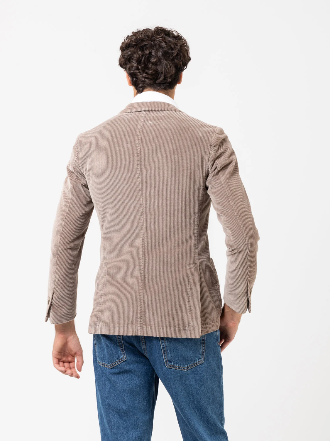 Blazer Classico In Velluto Taupe 5 Blazer Classico In Velluto Taupe - immagine 3