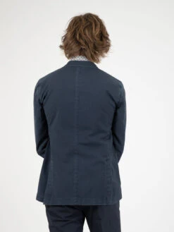 Blazer In Lana Vergine Blu -Obey Negozio santaniello blazer in lana vergine blu3