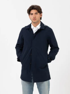 SAVE THE DUCK Trench Grin14 Triton Navy Blue