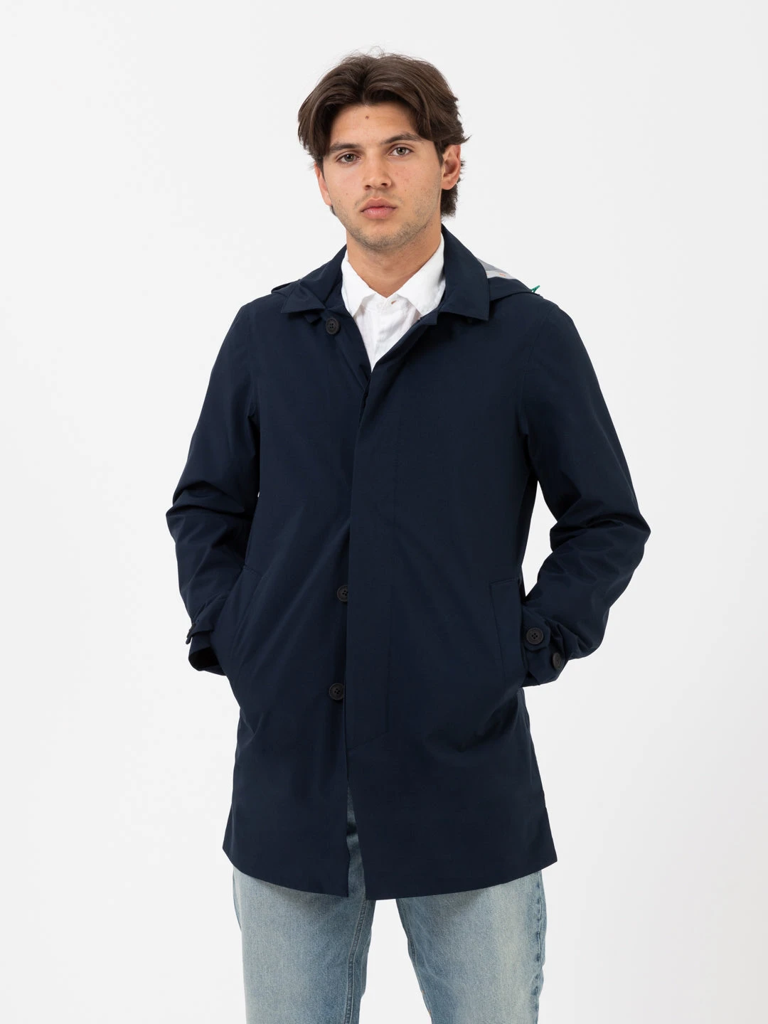 SAVE THE DUCK Trench Grin14 Triton Navy Blue 3 SAVE THE DUCK Trench Grin14 Triton Navy Blue