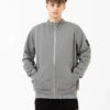 Felpa Fox Collo Alto Con Zip Smoke -Obey Negozio shoeshine felpa fox collo alto con zip smoke1