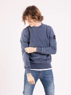 Felpa Glen Blu Navy Dyed