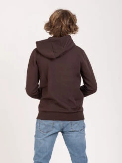 Felpa Hoodie Con Zip Zane Coffee -Obey Negozio shoeshine felpa hoodie con zip zane coffee1