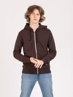 Felpa Hoodie Con Zip Zane Coffee
