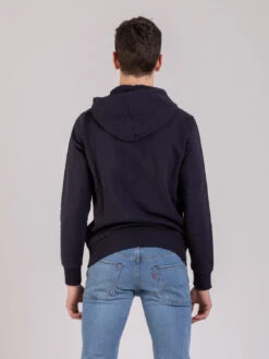 Felpa Zane Navy Con Zip -Obey Negozio shoeshine felpa zane navy con zip3