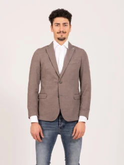 Blazer Mengoni Oxford Fango