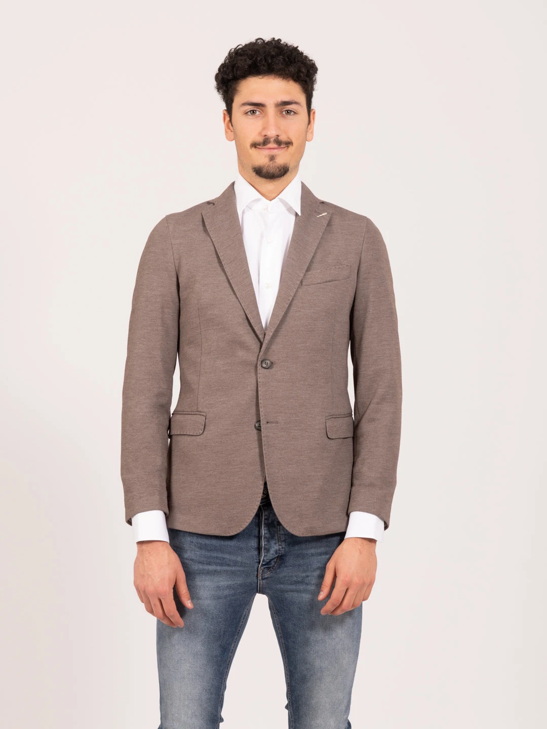 Blazer Mengoni Oxford Fango 3 Blazer Mengoni Oxford Fango