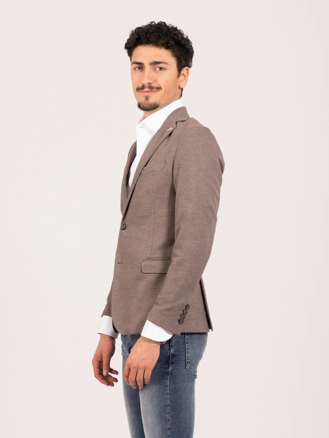 Blazer Mengoni Oxford Fango 5 Blazer Mengoni Oxford Fango - immagine 3