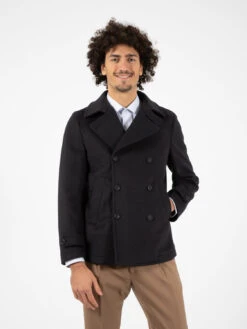 Cappotto Doppiopetto Clive Blu