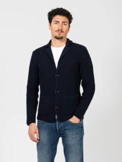 Giacca In Maglia Navy Costa Inglese