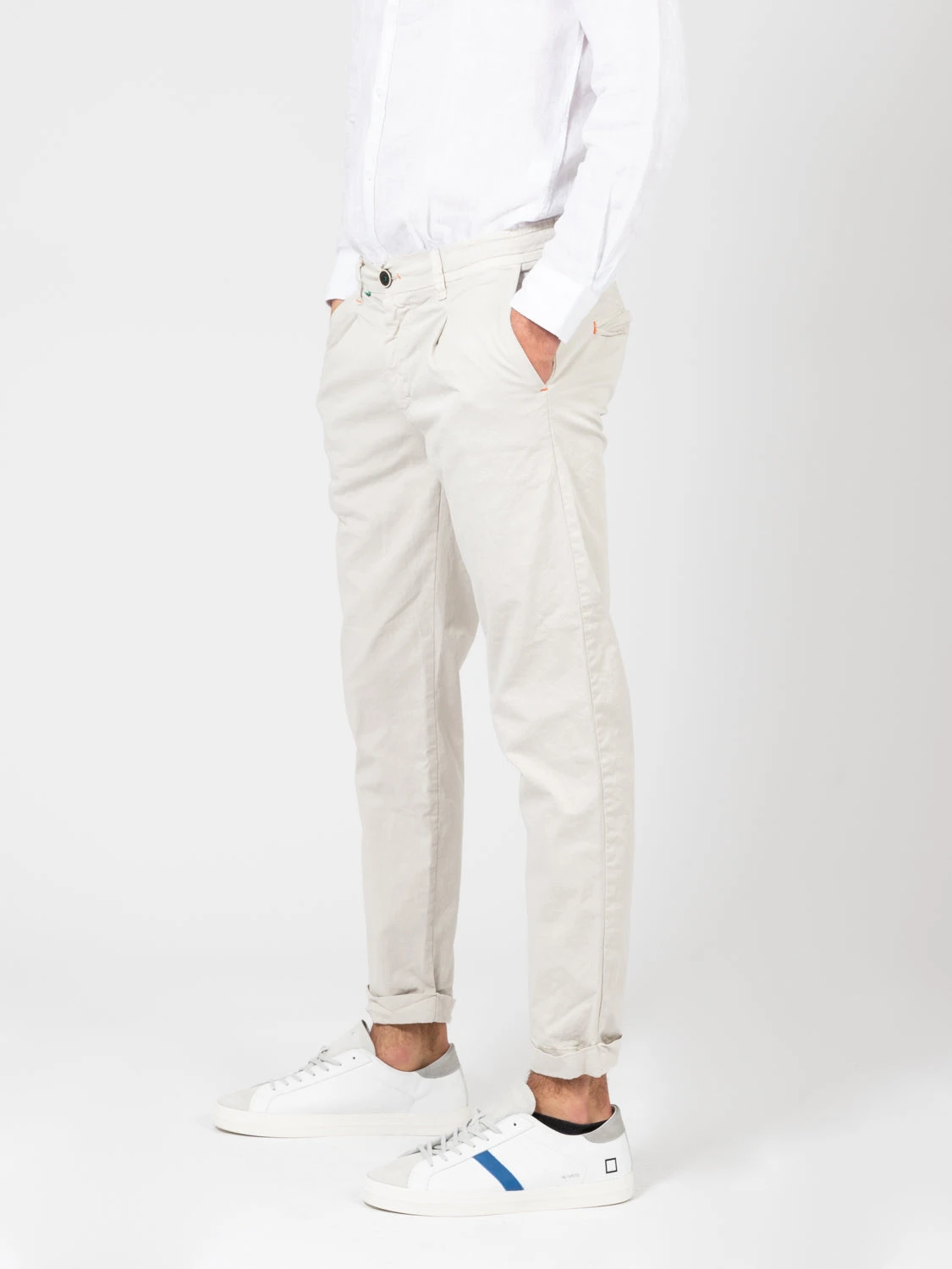 Pantaloni Bowl Ecru 4 Pantaloni Bowl Ecru - immagine 2