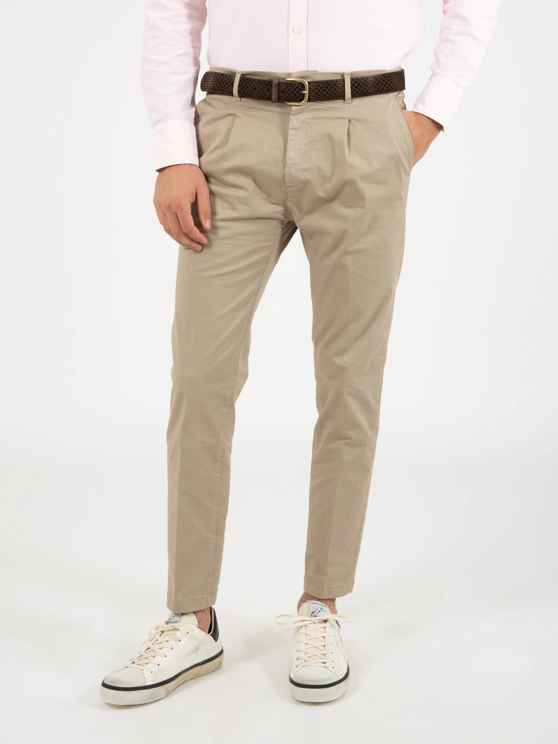 Pantaloni Chino Con Pinces Tortora 3 Pantaloni Chino Con Pinces Tortora