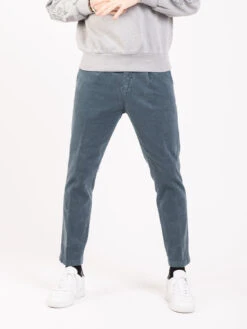 Pantaloni In Velluto A Costine Antracite