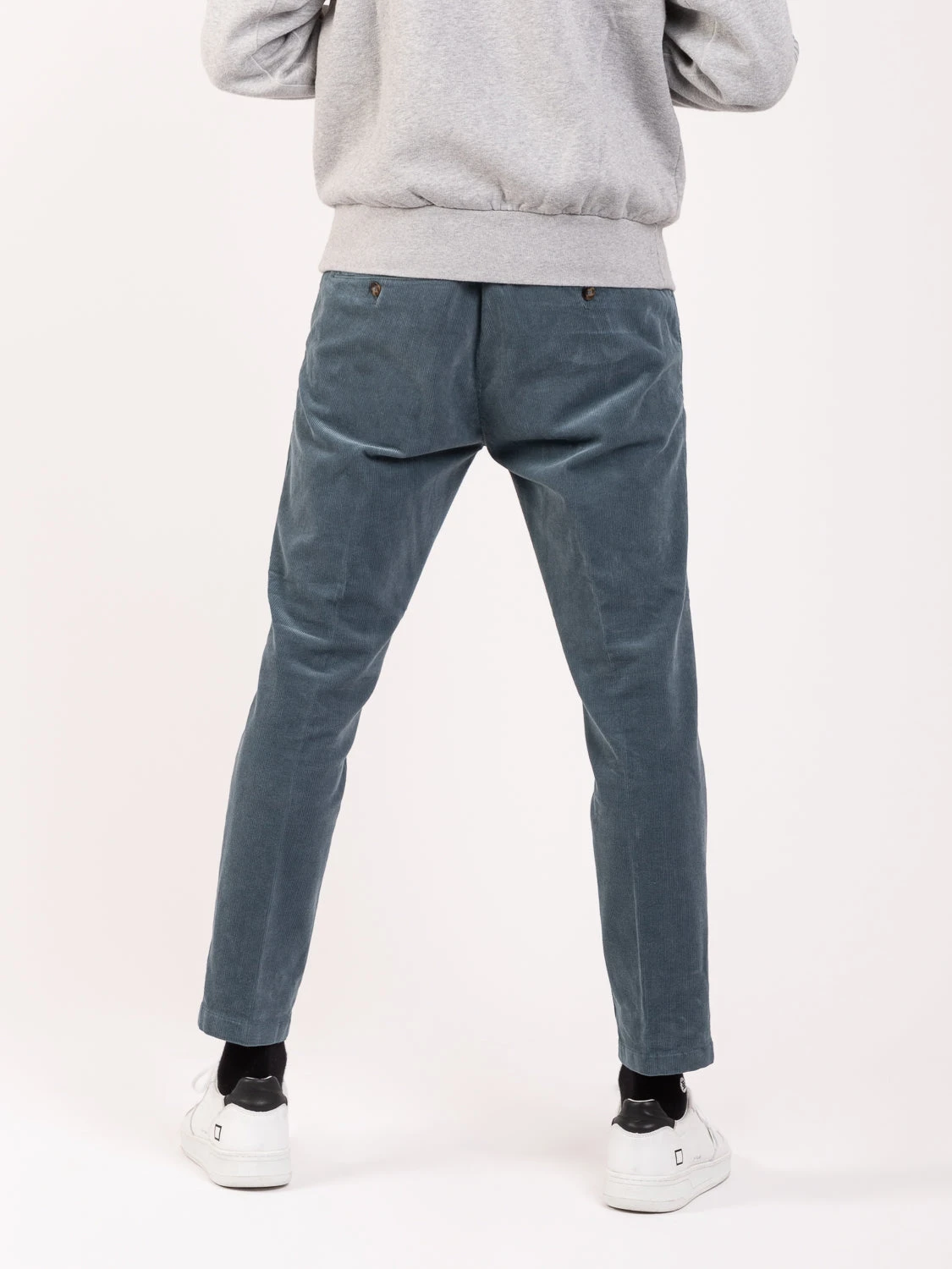 Pantaloni In Velluto A Costine Antracite 5 Pantaloni In Velluto A Costine Antracite - immagine 3