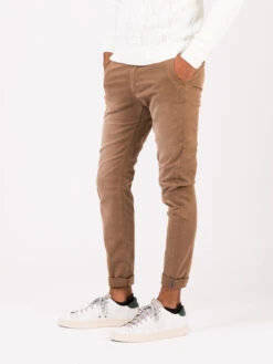 Pantaloni Mirtos Cotone Stretch Caramello -Obey Negozio stimm pantaloni mirtos cotone stretch caramello2