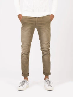 Pantaloni Mirtos Cotone Stretch Militare