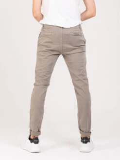 Pantaloni Mirtos Gabardina Tortora Chiaro -Obey Negozio stimm pantaloni mirtos gabardina tortora chiaro3
