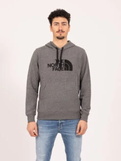 The North Face Felpa Hoodie Light Drew Peak Mid Heather Grey / Black