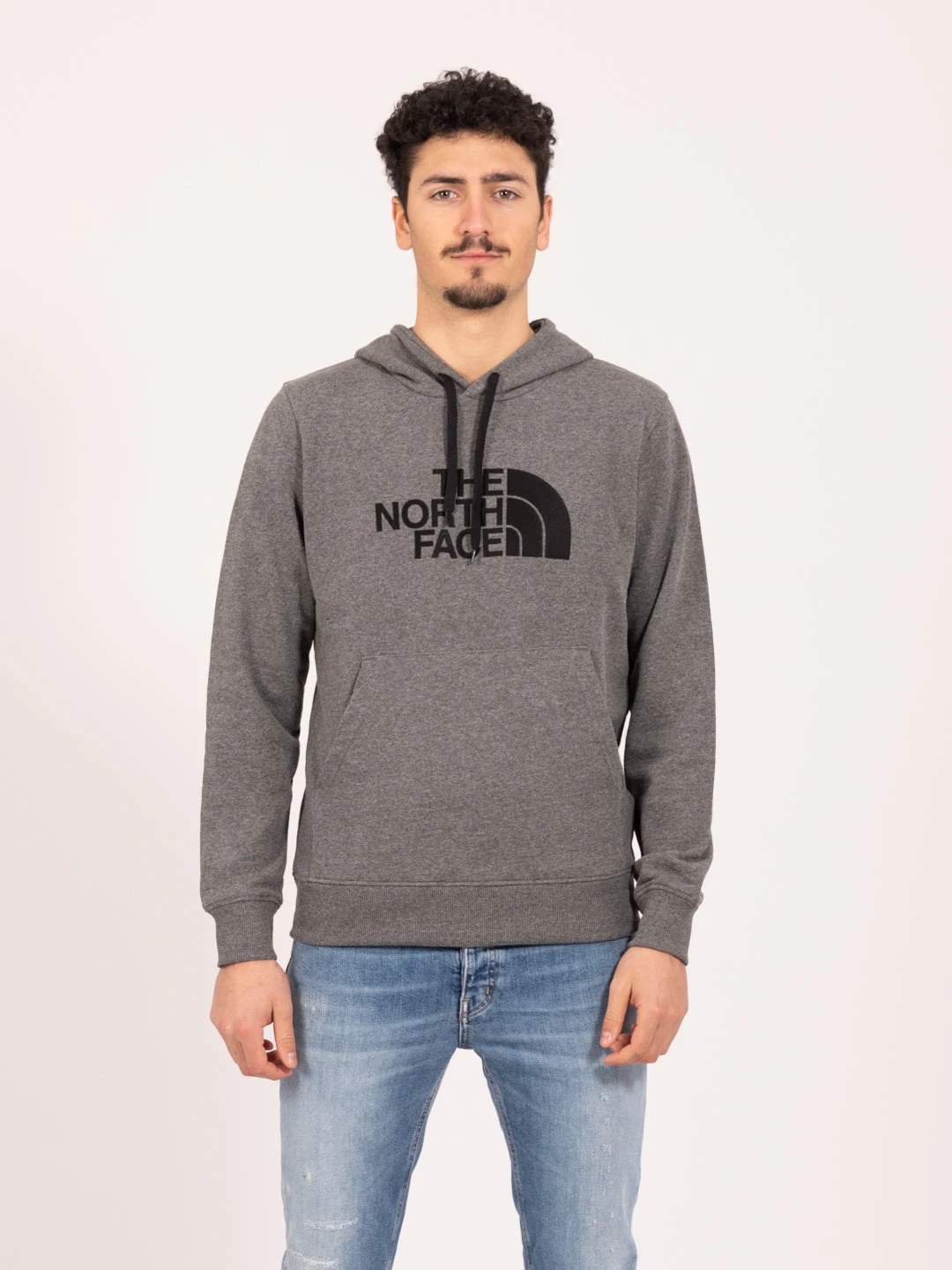The North Face Felpa Hoodie Light Drew Peak Mid Heather Grey / Black 3 The North Face Felpa Hoodie Light Drew Peak Mid Heather Grey / Black