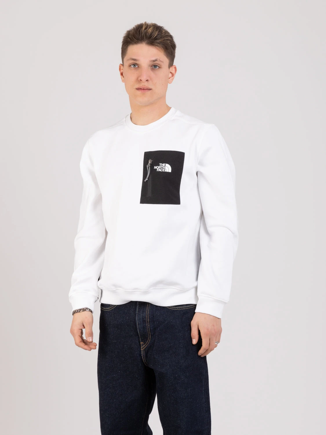 The North Face Felpa Tech Girocollo Bianca 3 The North Face Felpa Tech Girocollo Bianca